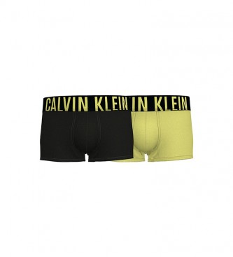 Calvin Klein para hombre. Pack de 2 Boxers Low Rise negro, amarillo