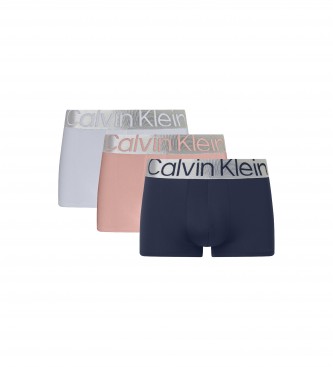 Calvin Klein para homem. Pacote de 3 pugilistas multicoloridos de baix