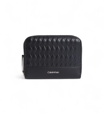 Calvin Klein para mujer. K60K612958 Monedero Mini Quilt negro (OSFA), Casual, Poliéster Reciclado, Sostenible