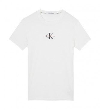 Calvin Klein para hombre. Camiseta Monogram Logo blanco Calvin Klein