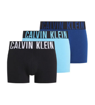 Calvin Klein para hombre. 000NB3608A Set de 3 boxers negro, azul (L), Homewear, Algodón, Calvin Klein outlet 2024.