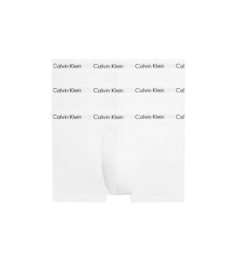 Calvin Klein para hombre. 0000U2664G Pack 3 bóxers de tiro bajo Cotton Stretch blanco (M), Homewear, Algodón, Calvin Klein outlet 2024.