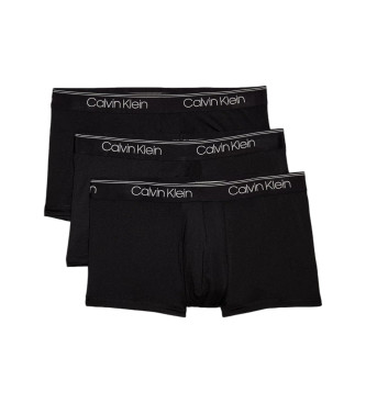 Calvin Klein para hombre. 000NB2569A Pack de 3 bóxers de tiro bajo Micro Stretch negro (L), Homewear, Poliéster, Calvin Klein outlet 2024.