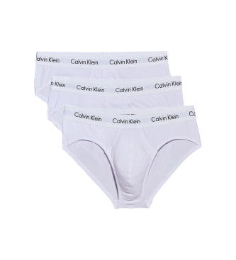 Calvin Klein para hombre. 0000U2661G Pack de 3 slips Cotton Stretch blanco (XL), Homewear, Algodón, Calvin Klein outlet 2024.
