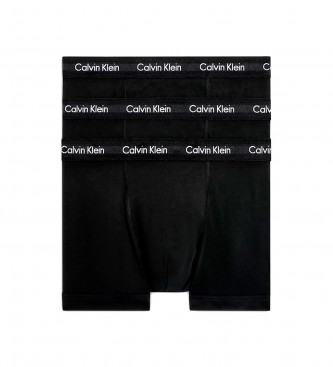 Calvin Klein para hombre. 0000U2662G Pack3 bóxers Cotton Stretch negro (XS), Homewear, Algodón, Calvin Klein outlet 2024.