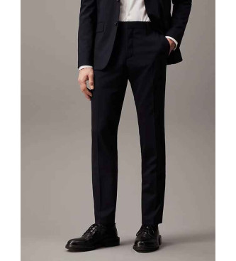 Calvin Klein für Herren. K10K103084 Slim Fit Anzughose aus Wolle navy (46), Lässig, Party, Klassisch, Elastan, Marine