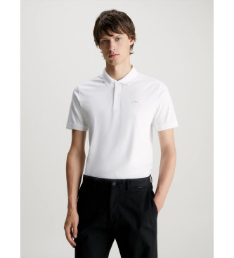Calvin Klein para hombre. K10K111657 Polo Slim blanco (XXL), Casual, Algodón, Manga corta, Calvin Klein outlet 2024.