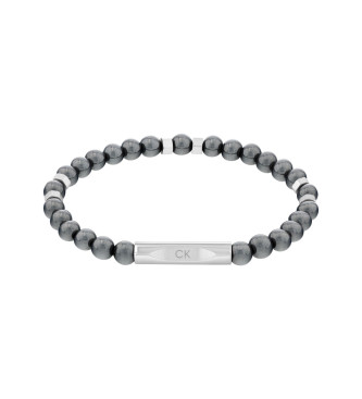 Pulsera Mixed Beads gris (OSFA), Casual, Brazalete, Acero Inoxidable, Calvin Klein outlet 2024.