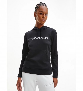 Calvin Klein para mulher. Camisola com capuz PW preta Calvin Klein