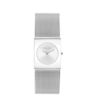 Calvin Klein para mujer. 25100135 Reloj Analógico Pulse plateado (OSFA), Plata, Casual, Brazalete, Acero Inoxidable