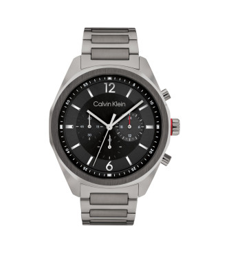 Calvin Klein para hombre. 25200267 Reloj Force gris oscuro (OSFA), Casual, Brazalete, Acero Inoxidable