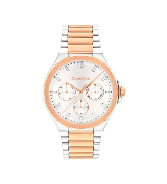 Calvin Klein para mujer. 25100052 Reloj multifunción dorado (OSFA), Casual, Brazalete, Acero Inoxidable