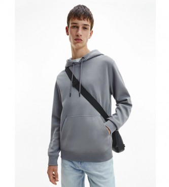 Calvin Klein para homem. Sweatshirt Repetir Logotipo cinza Calvin Kle