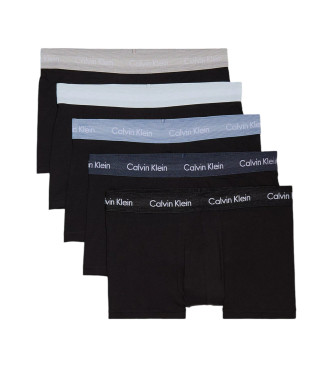 Calvin Klein para hombre. 000NB2734A Set de 5 bóxers de tiro bajo negro (L), Homewear, Algodón, Calvin Klein outlet 2024.