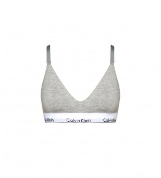 Calvin Klein para mujer. 000QF6218E Sujetador de lactancia Modern Cotton gris (M), Casual, Algodón, Modal, Elastano, Calvin Klein outlet 202