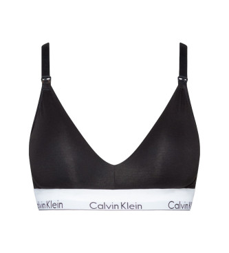 Calvin Klein para mujer. 000QF6218E Sujetador de lactancia negro (XS), Homewear, Algodón, Modal, Elastano, Calvin Klein outlet 2024.