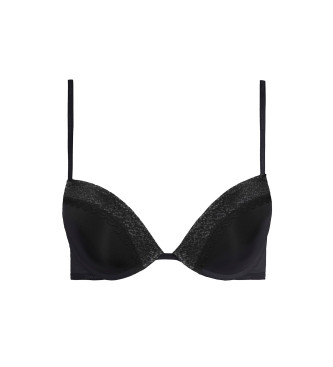Calvin Klein para mujer. 000QF5145E Sujetador Push Up Flirty escotado negro (80B), Homewear, Nylon, Calvin Klein outlet 2024.