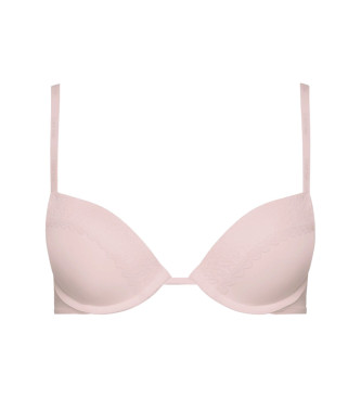 Calvin Klein para mujer. 000QF5145E Sujetador Push Up Flirty escotado rosa (70D), Homewear, Nylon, Calvin Klein outlet 2024.