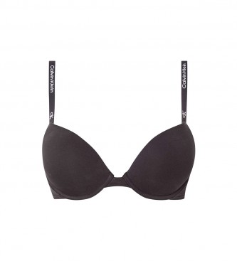 Calvin Klein para mujer. 000QF7220E Sujetador Push Up Plunge negro (85B), Homewear, Algodón, Sostenible, Calvin Klein outlet 2024.
