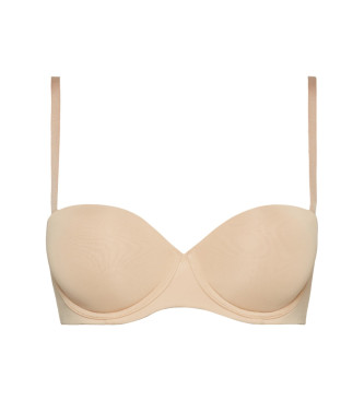Calvin Klein para mujer. 000QF5677E Sujetador sin tirantes beige (70B), Homewear, Poliamida, Calvin Klein outlet 2024.