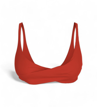 Top de Bikini Structured Twist rojo (XS), Beachwear, Nylon reciclado, Calvin Klein outlet 2024.