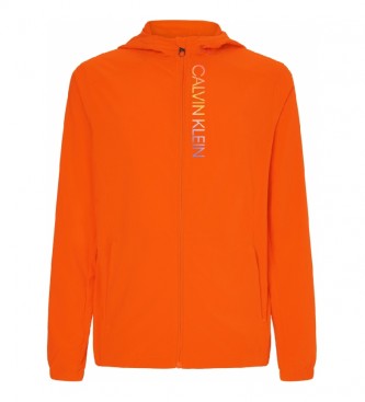 Calvin Klein para homem. Windbreaker casaco WO - Orgulho laranja