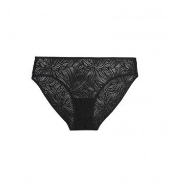 Calvin Klein para mujer. 000QF6879E Braguitas Clásicas Sheer Marquisette negro (S), Homewear, Algodón, Sostenible, Calvin Klein outlet 2024.