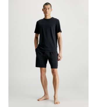 Calvin Klein para hombre. 000NM2428E Pijama Cotton Stretch negro (M), Homewear, Algodón, Manga corta, Calvin Klein outlet 2024.
