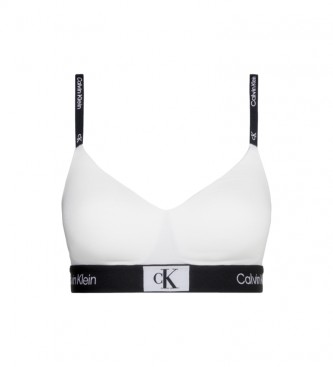 Calvin Klein para mujer. 000QF7218E Sujetador Tirantes Finos Ck96 blanco (L), Homewear, Algodón Orgánico, Sostenible, Calvin Klein outlet 20