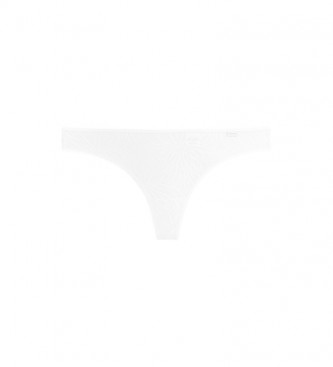Calvin Klein para mujer. 000QF6878E Tanga Sheer Marquisette blanco (L), Homewear, Algodón, Sostenible, Calvin Klein outlet 2024.