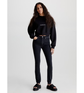Calvin Klein Jeans para mujer. J20J221584 Jean High Rise Skinny negro (30/29), Casual, Algodón, Sostenible, Calvin Klein Jeans outlet 2024.
