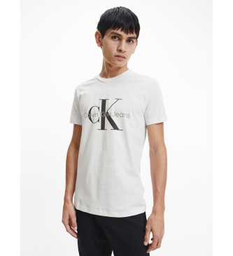 Calvin Klein Jeans - pour homme. t-shirt core monogram slim blanc