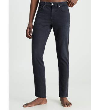 Calvin Klein Jeans para hombre. J30J323689 Jean Slim Taper negro (34/36), Casual, Algodón, Denim, Calvin Klein Jeans outlet 2024.
