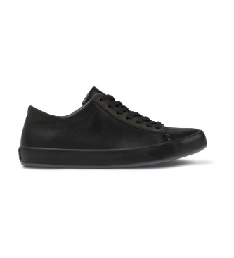 Camper para hombre. K100231-027 Zapatillas de Piel Andratx negro (42), Plano, Cordones, Casual
