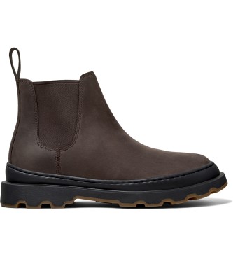 Camper para mujer. K400818-002 Botines de piel Brutus marrón (42), Plano, Ninguno, Casual