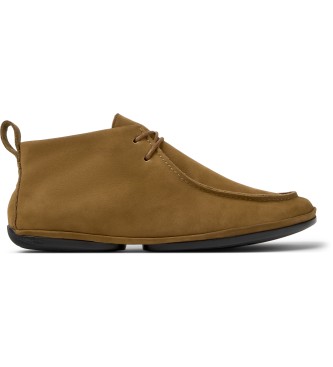 Camper para mujer. K400805-001 Botines de piel Right Nina marrón (37), Plano, Cordones, Casual