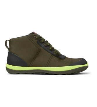 Camper para hombre. K300472-009 Botines Peu Pista GM verde oscuro (40), Plano, Cordones, Casual