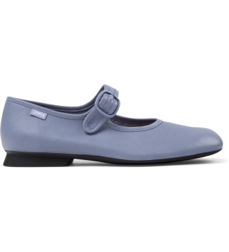 Camper para mujer. K201629-012 Bailarinas de piel Casi Myra azul (41), Plano, Hebilla, Casual