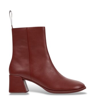 Camper - Botines de piel Kora burdeos