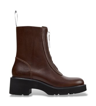 Camper - Botines de piel Milah marrón
