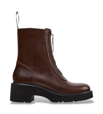 CAMPER Milah - Scarpe formali per Donna - Marrone, taglia 36, Pelle liscia - Immagine 3