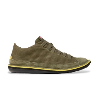 Camper para hombre. 36791-079 Zapatillas Beetle verde (43), Tela, Plano, Cordones, Casual