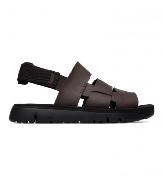 Camper para hombre. K100470-004 Sandalias de piel Oruga marrón (46), Casual