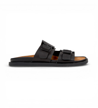 Camper para hombre. K101091-001 Sandalias de Piel Lluc negro (46), Plano, Ninguno, Casual