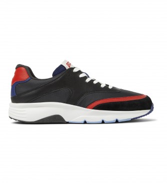 Camper para hombre. K100876-004 Zapatillas Drift Twins negro (41), Tela, Plano, 1 a 3cm, Cordones, Casual