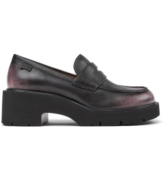 Camper para mujer. K201425-033 Mocasines de piel Milah Negro (40), Plano, Ninguno, Casual