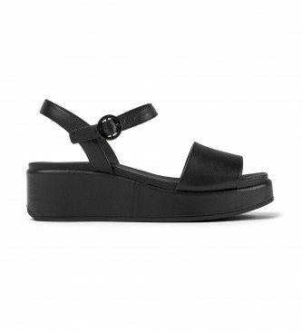 Camper para mujer. K200564-012 Sandalias de Piel Misia negro -Altura plataforma 5,7cm- (41), 5 a 8cm, Hebilla, Casual