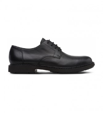 Camper para hombre. K100152-021 Zapatos de piel Neuman negro (41), Plano, Cordones, Casual, Clásico
