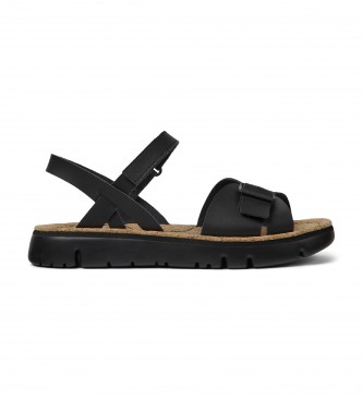 Para mujer. K200631-003 Sandalias de Piel Oruga (37), Plano, Velcro, Casual