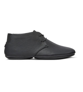Botines de piel Right Nina negro (35), Plano, 1 a 3cm, Cordones, Casual, Camper outlet 2024.